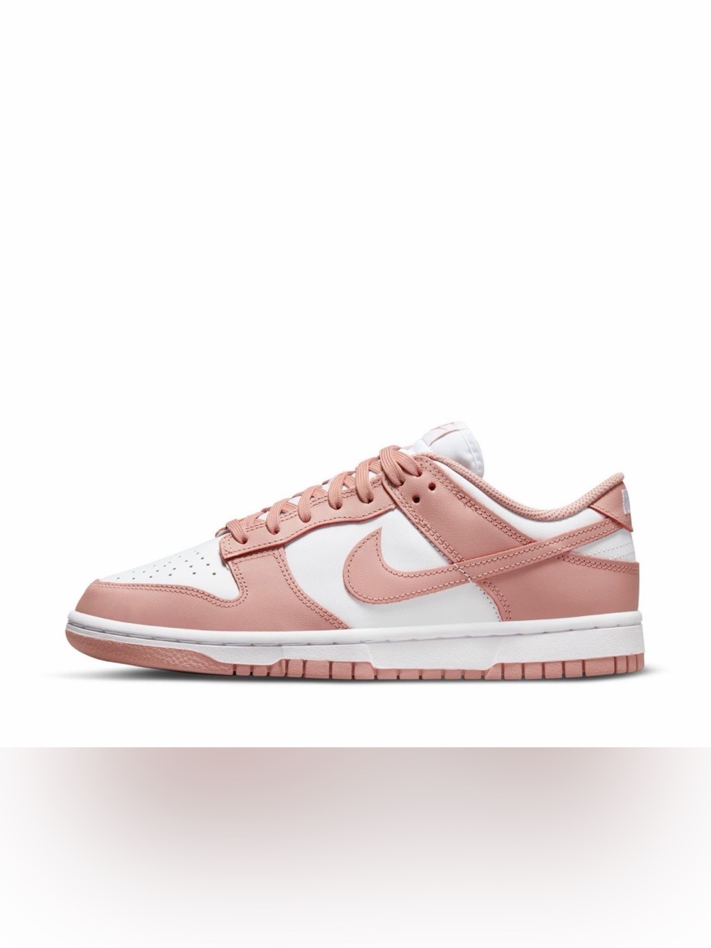 Nike Dunk Low Rose Whisper Pink & White Sneakers